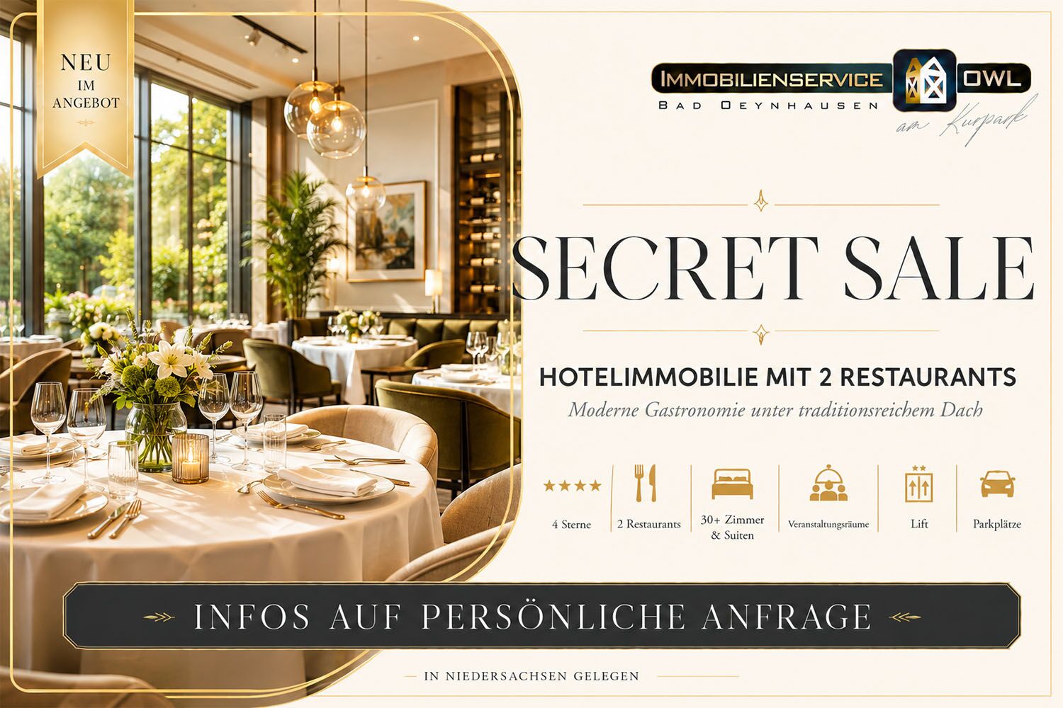 Secret Sale – Restaurant und Ambiente