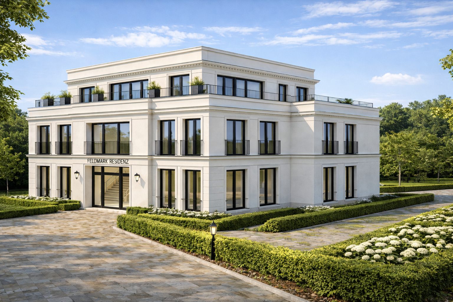Feldmark Residenz – moderner Neubau einer Stadtvilla in Bad Oeynhausen