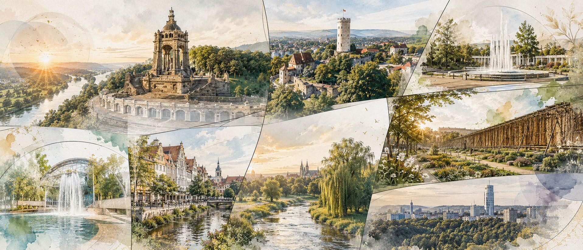 Luftbild der Region Ostwestfalen-Lippe – Immobilienportfolio Immobilienservice OWL